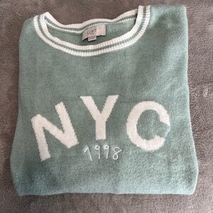 LOFT Outlet Seafoam green NYC Sweater